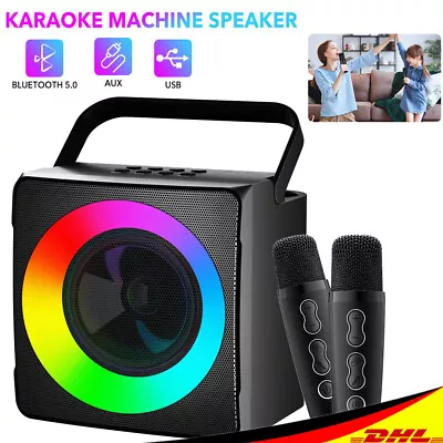 Kaufen Profi Karaoke Set Anlage Bluetooth Karaoke Lautsprecher Machine Mit 2 Mikrofonen • 35.99€