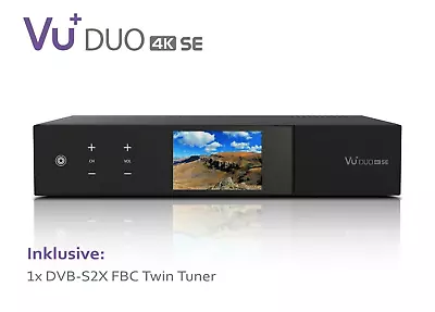 Kaufen VU+ Duo 4K SE 1x DVB-S2X FBC Twin Tuner PVR Ready Linux Receiver UHD 2160p • 399€
