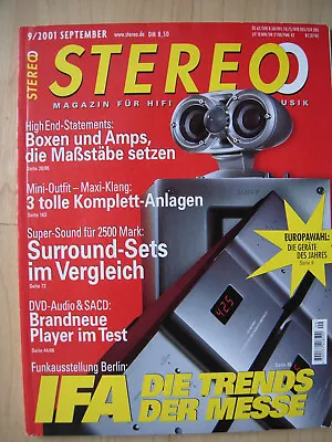 Kaufen Stereo 9/01 Acoustimass 6, Kef KHT 2005, Elac Cinema, VC AX M9000, Naim NAC 112 • 6€