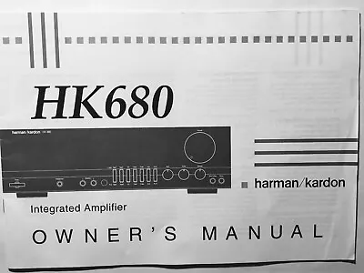 Kaufen  Harman Kardon  HK680   34 Seiten Manual • 59€