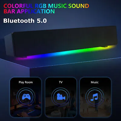 Kaufen TV Home Soundbar Wireless Lautsprechersystem BT Stereo Surround Lautsprecher • 23.99€