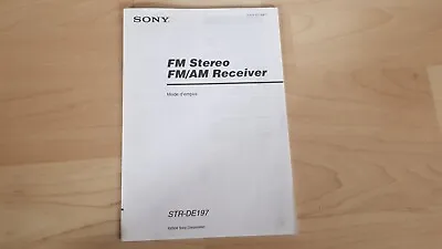 Kaufen Sony STR-DE197 FR Mode D´emploi • 7.50€