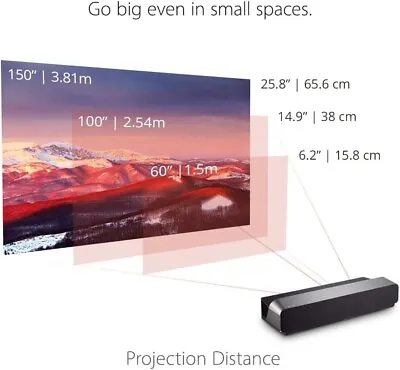 Kaufen ViewSonic X1000-4K UHD 4K Ultra-Kurzdistanzprojektor Mit Harman Kardon Bar Re3 • 1,287.59€