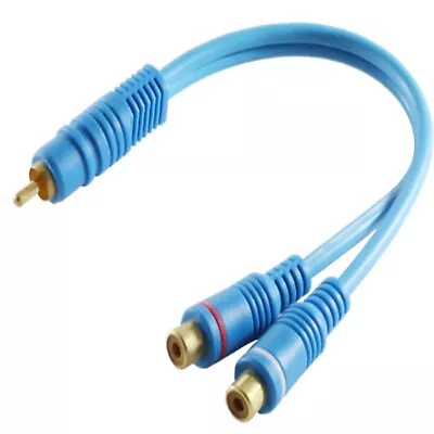 Kaufen PROFi Cinch Chinch RCA Y Kabel Kabel Adapter Verteiler Weiche Subwoofer 2:1 KURZ • 4.94€