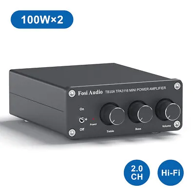 Kaufen Fosi Audio TB10A 200W Mini Audio Amplifier Stereo Receiver Verstärker 2.0 Kanal • 65.99€