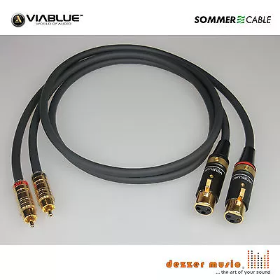 Kaufen 2x 1m Adapterkabel CARBOKAB VIABLUE- Sommer Cable XLR Female Cinch..High End NEU • 84.90€