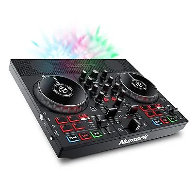 Kaufen DJ Controller Numark Party Mix Live Mischpult LED Lichtshow Schwarz SEHR GUT • 107€