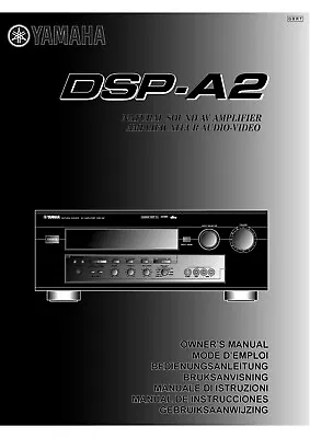 Kaufen Bedienungsanleitung-Operating Instructions Für Yamaha DSP-A2  • 15€