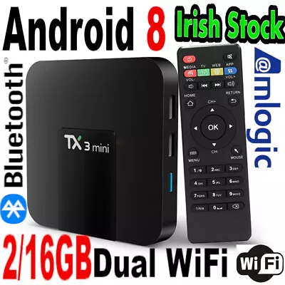 Kaufen Tx3mini 2/16GB Android Box Dual Wi-Fi 5G Bluetooth Mediaplayer Stream Heim Vio • 40.17€