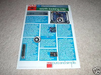 Kaufen NAD 317 Integrierter Verstärker Ad Von 1997, Innen Blick • 6.76€