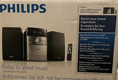 Kaufen Philips Micro Hifi System, CD, Radio, Cassette Mit FB Und Lautsprecher In OVP • 49.99€