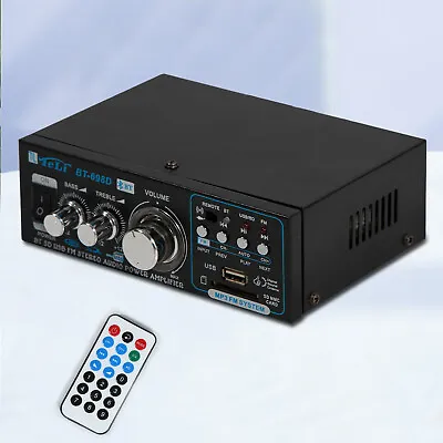Kaufen HiFi 2 Kanal Leistungsverstärker Mini Stereo Audio MP3 Mit Bluetooth-Funktion • 26.83€