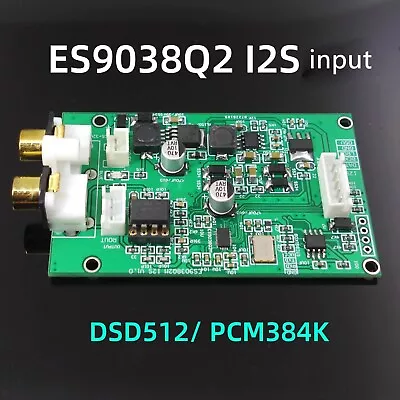 Kaufen 1pc ES9038 I2S Decoder Board DSD512 Upgrade Decoder DAC Bluetooth Device Player • 22.48€