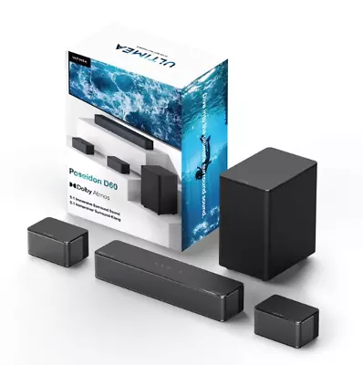 Kaufen ULTIMEA Poseidon D60 Dolby Atmos+3D 5.1 Surround Subwoofer Kundenrückläufer • 129€