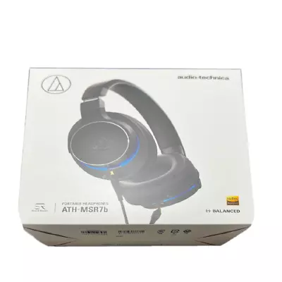 Kaufen Audio-Technica SoundReality ATH-MSR7B BK Schwarz Hi-Res Neu Aus Japan F/S • 243.41€
