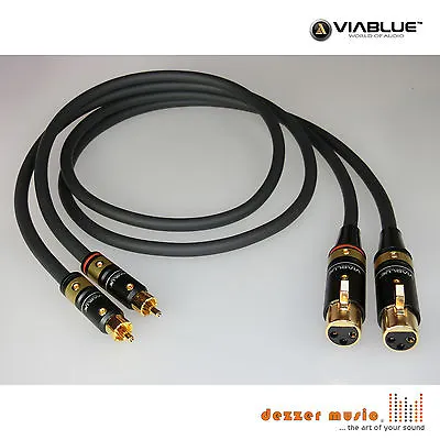 Kaufen ViaBlue 2x 0,75m Adapterkabel NF-S1 T6s / XLR Cinch Female/High End…mit Bestnote • 174.90€
