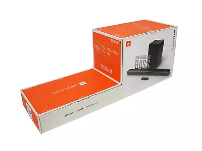 Kaufen JBL Bar 2.1 Deep Bass Soundbar Mit Wireless Subwoofer HDMI Lautsprecher Schwarz • 299€