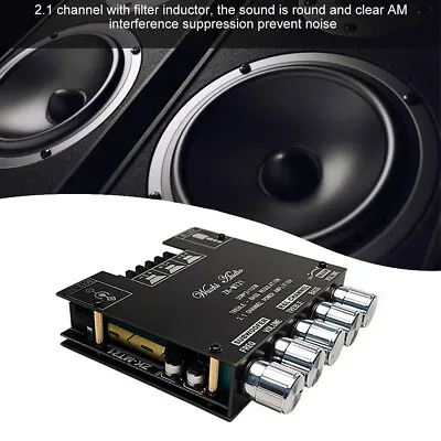 Kaufen Digitaler Leistungsverstärker Bluetooth 5.0 HiFi 2.1 Kanal Subwoofer Audio Board • 26.95€