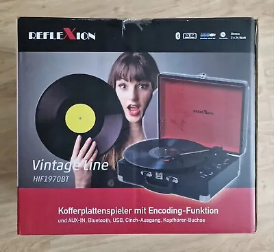 Kaufen Reflexion HIF1970BT Kofferplattenspieler Mit Encoding, AUX-IN, Bluetooth USB NEU • 45€