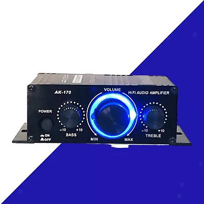 Kaufen AK170 Mini Endstufe HiFi Musik Receiver Lautsprecher 2 Kanal Subwoofer • 21.87€
