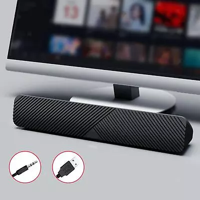 Kaufen PC-Lautsprecher HiFi-Surround-Sound Mini-Soundbar Für Notebooks Laptops PC • 23.16€