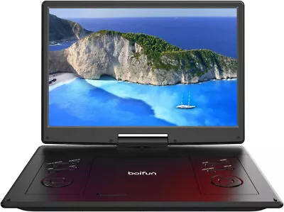 Kaufen 16,9’’ Tragbarer DVD Player Mit 14,1’’ HD Display, 6 Stunden Batterie USB/SD/AV • 99.99€