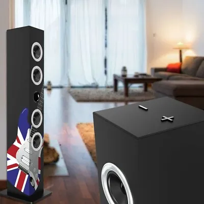 Kaufen 2.1 Subwoofer Musik Turm England Design Multimedia Anlage Bluetooth Big Light • 56.99€