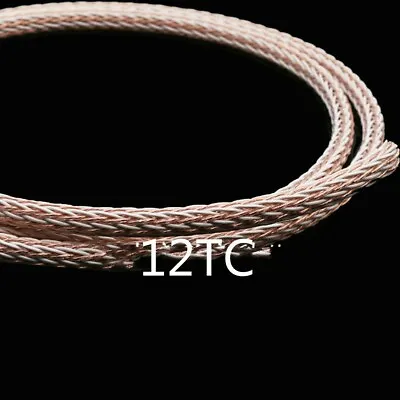 Kaufen 12TC Occ Lautsprecher Kabel Kupfer Hifi Audio Draht Stromkabel 24 Stränge Ptfe • 34.51€
