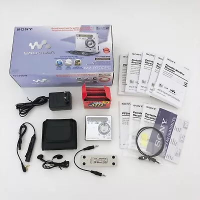 Kaufen Sony MD Walkman MZ-R700PC Minidisc Player Recorder Kopfhörer Tasche OVP Sammler • 199.90€