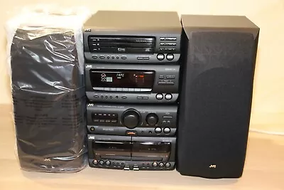 Kaufen JVC-D75TR, CD Stereoanlage Kassette, Lautsprecher SP-D7, Vintage • 179.90€