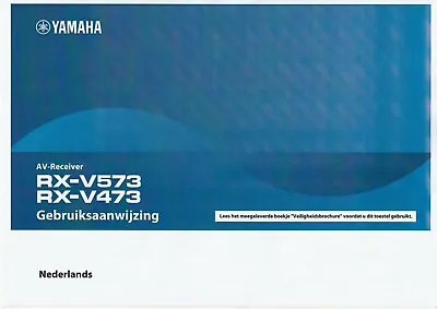 Kaufen Bedienungsanleitung-Operating Instructions Für Yamaha RX-V473, RX-V573  • 15€