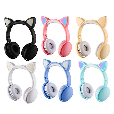 Kaufen Katze Kopfhörer Geräuschunterdrückung Bluetooth 5.0 über Ohr Für Mädchen Jugendliche Kinder • 17.30€