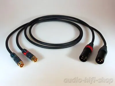 Kaufen 2 X 0,75m Mogami 2549 Neglex Cinch Auf XLR Male Adapter-Kabel + Neutrik Stecker • 64.86€