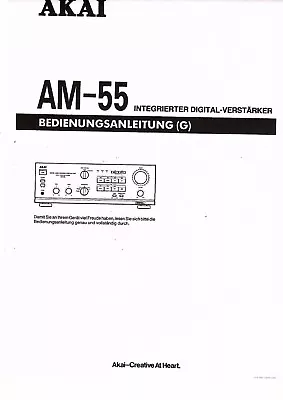 Kaufen Akai  Bedienungsanleitung   Für AM- 55 Deutsch  Copy • 11.50€
