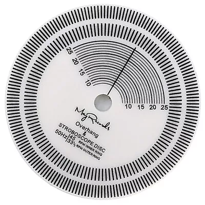 Kaufen  Weiß Acryl Geschwindigkeit Messung Für Schallplatten Spieler Kalibrierwerkzeug • 11.68€