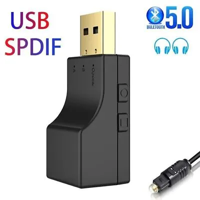 Kaufen Bluetooth 5.1 Transmitter USB + SPDIF Audio Wireless Adapter For TV PC Dongle • 16.47€