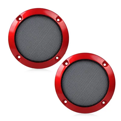 Kaufen 2 Stücke Lautsprecher Schutzgitter HIFI Boxenmieter 3 Zoll Rot Top Qualität • 5.78€