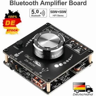 Kaufen Bluetooth 5.0 Audio TPA3116D2 Leistung Verstärker Tafel Modul Hifi Stereo 2X50W • 22.99€