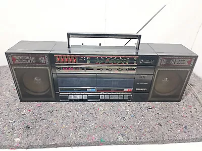 Kaufen SHARP WF-372 Stereo Radio Dopell Kassetten Rekorder Boombox Ghettoblaster • 249.95€