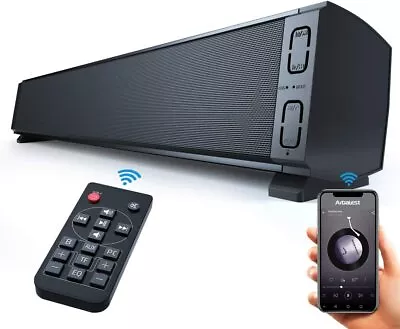 Kaufen Kabellose Bluetooth Soundbar Lautsprecher Heim Audio PC TV Telefon Laptop Fernbedienung • 23.26€