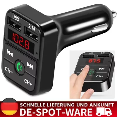 Kaufen KFZ Bluetooth Car FM Transmitter Auto USB Charger Freisprechanlage MP3 Player • 6.58€