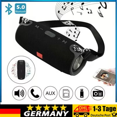 Kaufen 40W Tragbarer Wireless Bluetooth Lautsprecher Subwoofer SD Musicbox Stereo • 18.89€