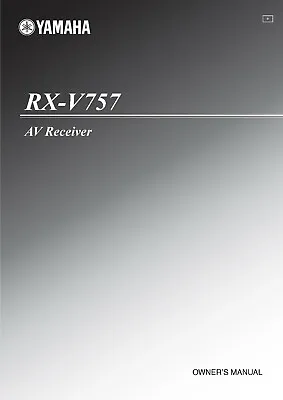 Kaufen Bedienungsanleitung-Operating Instructions Für Yamaha RX-V757  • 14€