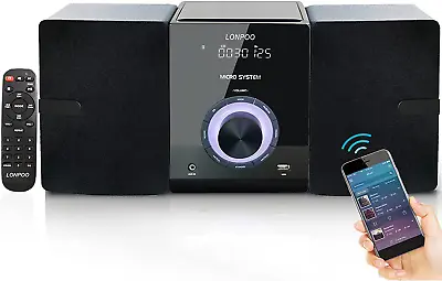 Kaufen Kompaktanlage Stereoanlage Mit CD-Player 30W RMS Mikro-HiFi-Anlage Mit Bluetooth • 130.71€
