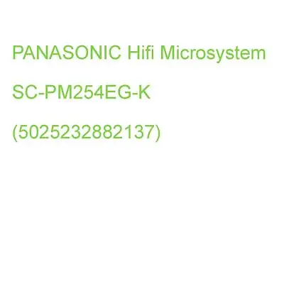 Kaufen PANASONIC Hifi Microsystem SC-PM254EG-K (5025232882137) • 154€