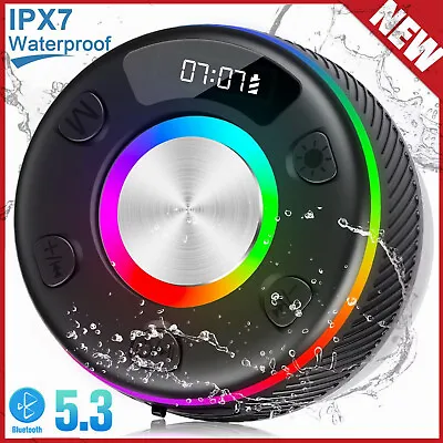 Kaufen Bluetooth Lautsprecher Spritzwassergeschützt Saugnapf IPX7 Dusche Bad Schwarz • 27.99€