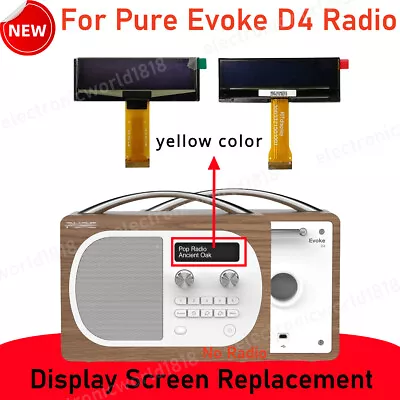 Kaufen For Pure Evoke D4 Portable Digital DAB/FM Home Radio Display Screen Repair NEU • 42.83€