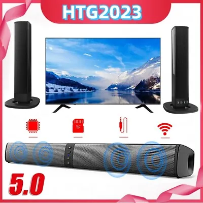 Kaufen Bluetooth Soundbar 3D-Stereo TV Sound System Heimkino Lautsprecher Wireless DE • 47.47€