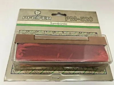 Kaufen 80er Jahre Pfeifer PM-520 LP Vinyl Reinigungsbürste Samtbürste Nadelbürste - Rot • 12.99€