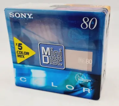 Kaufen Sony MiniDisc - 5 X 80 Minuten - Color Mix - Neu & OVP • 50.95€